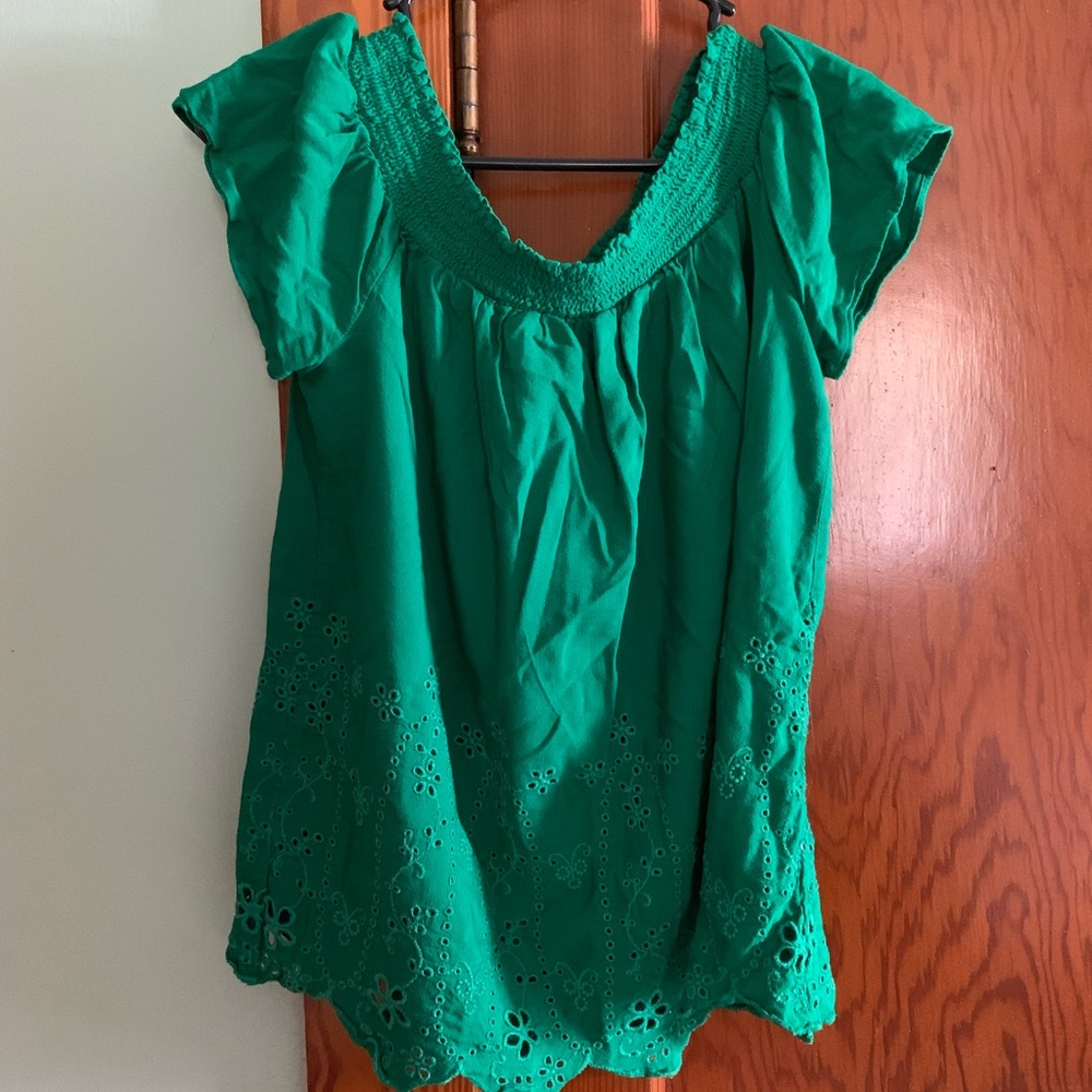 Emerald green top